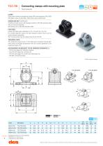 Technopolymer connecting clamps and hinged joints for tubes - 10