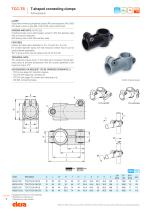 Technopolymer connecting clamps and hinged joints for tubes - 12