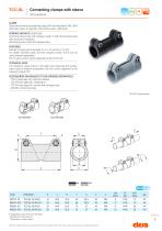 Technopolymer connecting clamps and hinged joints for tubes - 13