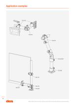 Technopolymer connecting clamps and hinged joints for tubes - 6