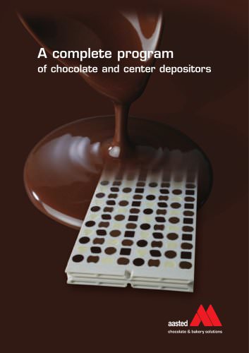 A complete program of chocolate and center depositors