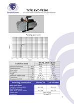 EVD-VE series:  Small oil rotary vane vacuum pumps - 10