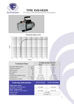 EVD-VE series:  Small oil rotary vane vacuum pumps - 8