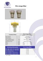 EVFL-series:  Filters for vacuum pumps & compressors - 5