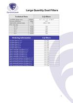 EVFL-series:  Filters for vacuum pumps & compressors - 9