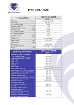 EVT-series:  Turbo Molecular High vacuum pumps - 15