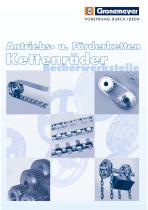 Overview drive and transport chains, sprocket wheels, bucket conveyor parts (only in German)-1
