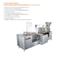 Linear 2 Head / Nozzle cup Rinsing, Filling & Sealing Machine - 1