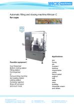 Automatic filling and closing machine Minican C for cups