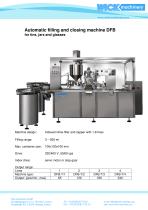 Automatic filling and closing machine DFB for tins, jars and glasses-1