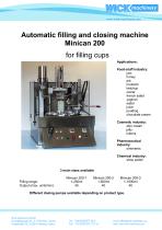 Automatic filling and closing machine Minican 200-1