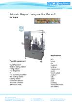 Automatic filling and closing machine Minican C for cups-1
