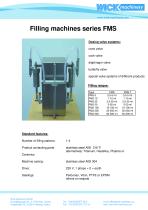 Filling machines series FMS - 1