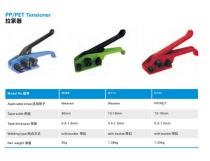 manual strapping device and tensioner / for PP-PET straps B3xx series - 1