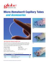 Micro-Hematocrit Capillary Tubes  and Accessories