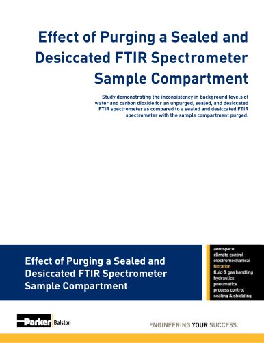 Effect of Purging a Sealed and Desiccated FTIR Spectrometer Sample Compartment