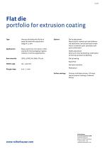 Flat die Extrusion coating-2