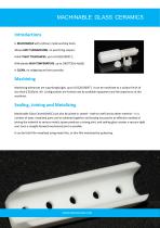 MACHINABLE GLASS CERAMICS|Innovacera - 1