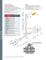 THREE-PIECE BALL VALVES H-500 SERIES-2