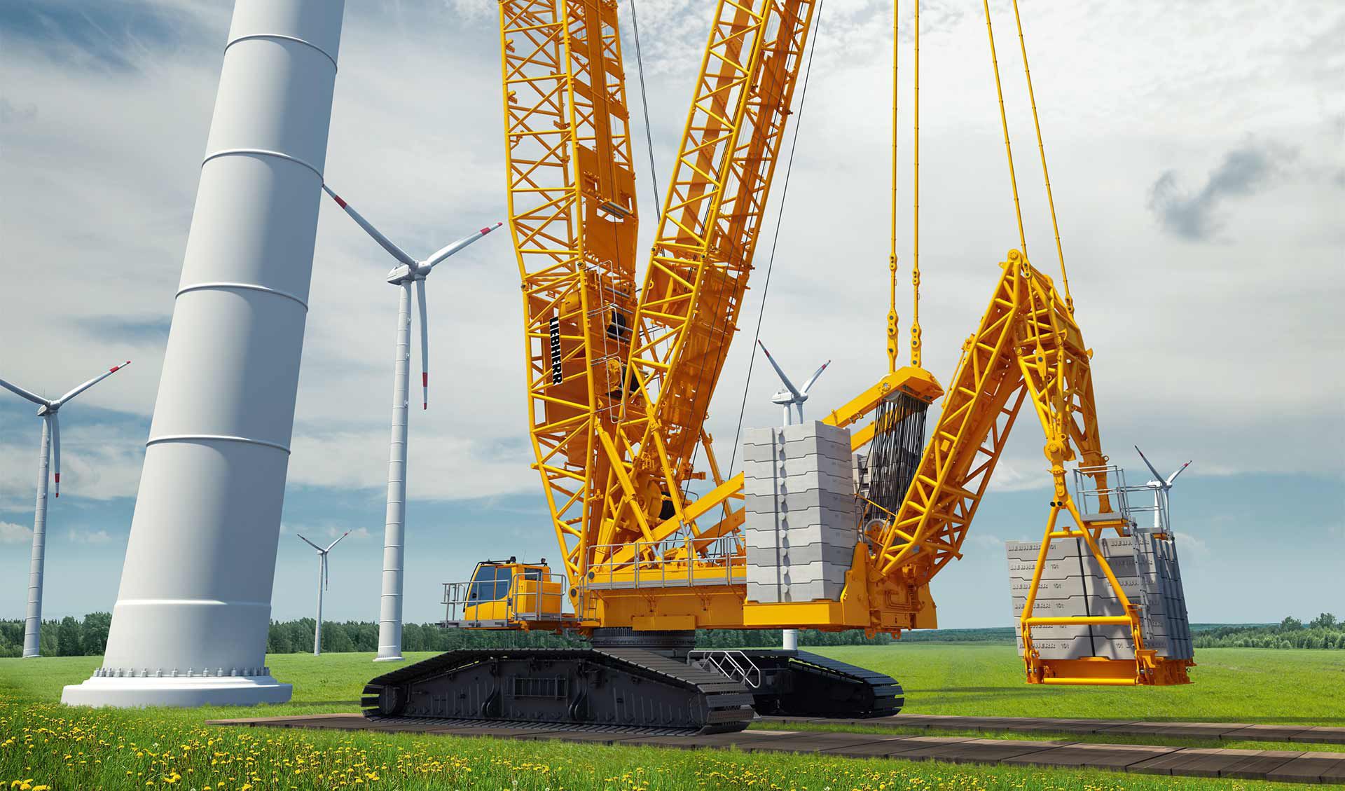 新品 LIEBHERR KIU 1640 Index 24/001 w600㎜ Guindaste de esteiras - LR 1700-1.0 - Liebherr Cranes - derrick