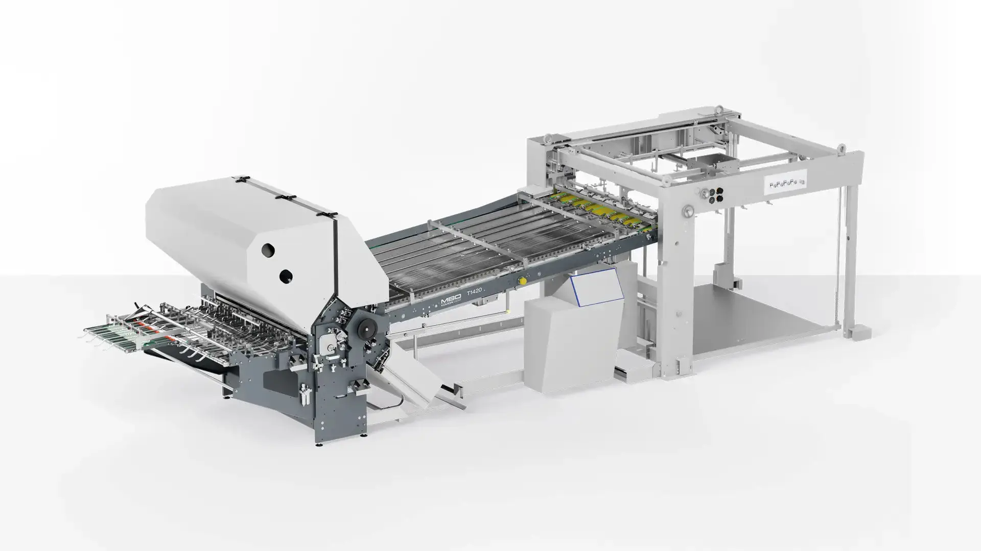 Dobradeira de papel com bolsas - T1420 - MBO-folder - em dobra