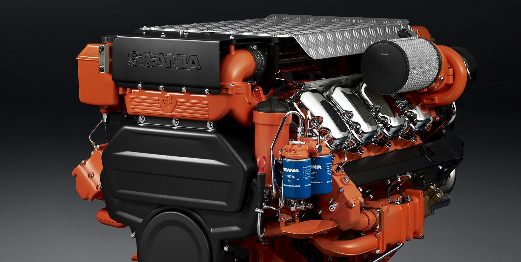 Motor A Diesel Di16 070m Scania Industrial And Marine Engines De 8