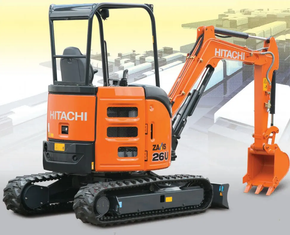 Miniescavadeira - ZX26U-5A - HITACHI Construction Machinery - de