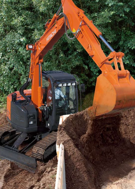 Erish Escavadeira de médio porte - ZX75US-5A - HITACHI Construction