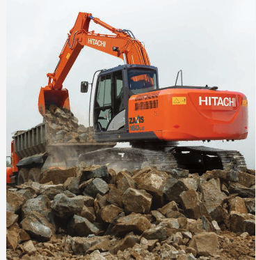 Escavadeira de médio porte - ZX160LC-5G - HITACHI Construction