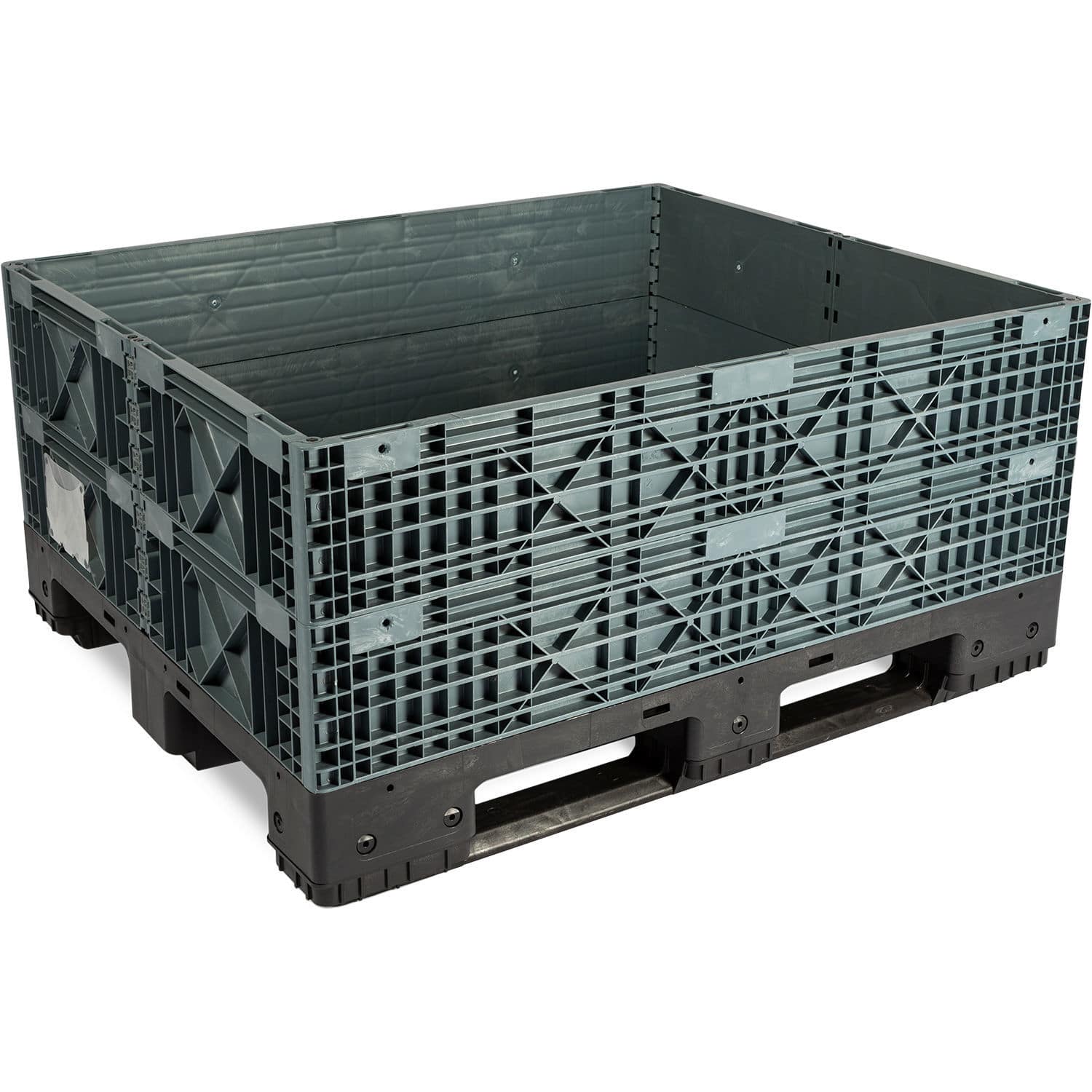 Caixa-palete em polietileno - MOD BOX 800 x 600 - PALBOX PALLETS E