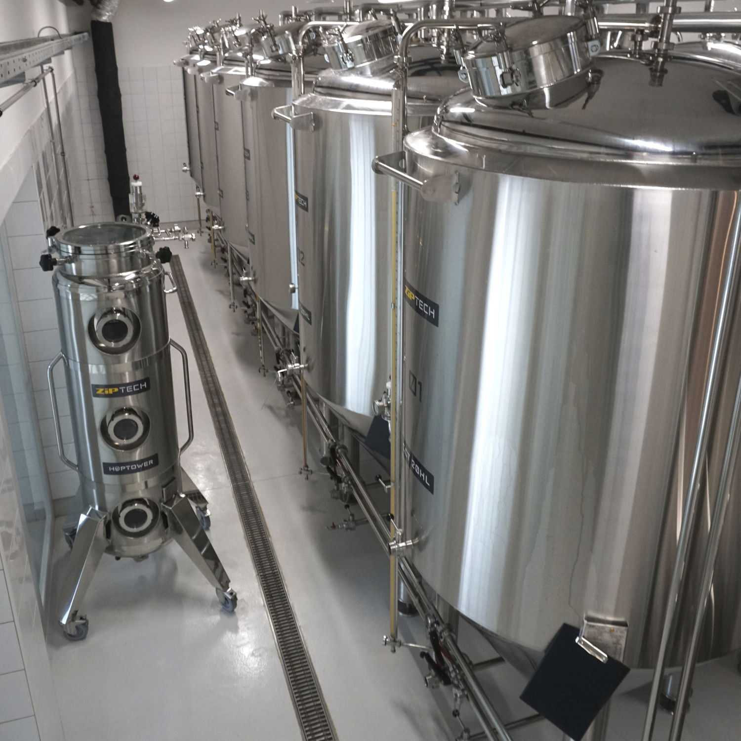 Tanque de fermentação - CCT - ZIPTECH LLC - de resfriamento