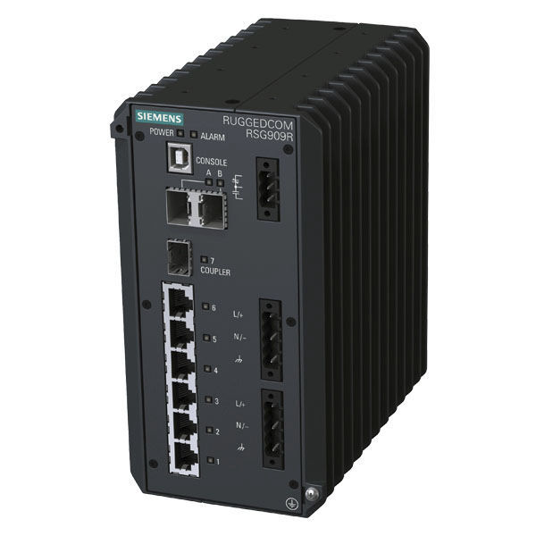 Switch de rede gerenciável RSG909R Siemens Industrial
