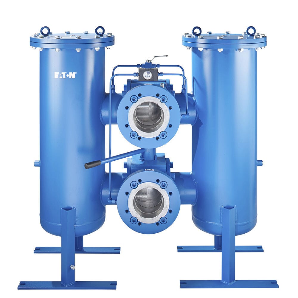 Filtro para óleo DWF series Eaton Filtration de cesto duplo / duplex