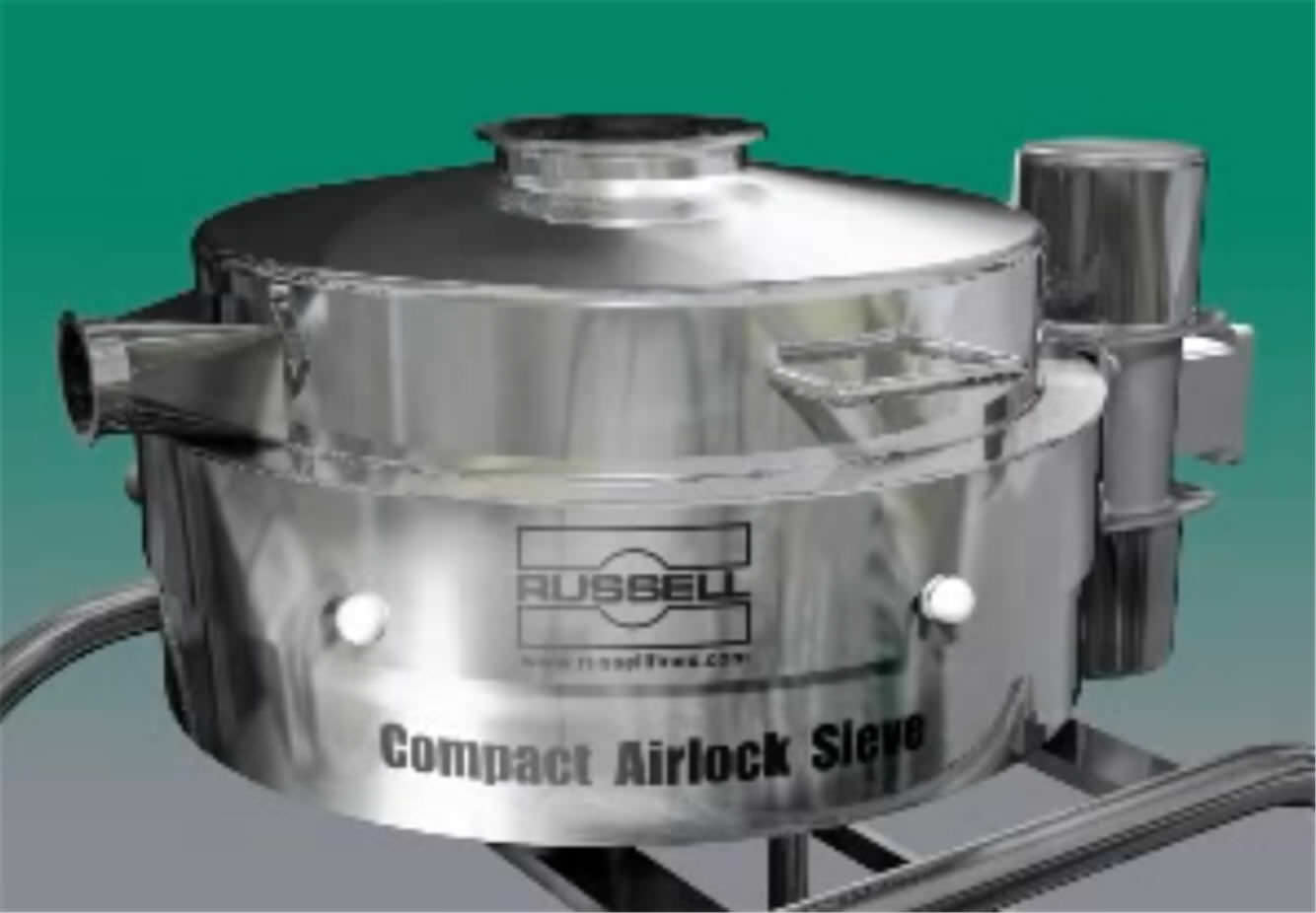 Peneira Vibratória Circular Airlock Sieve™ Russell Finex Para