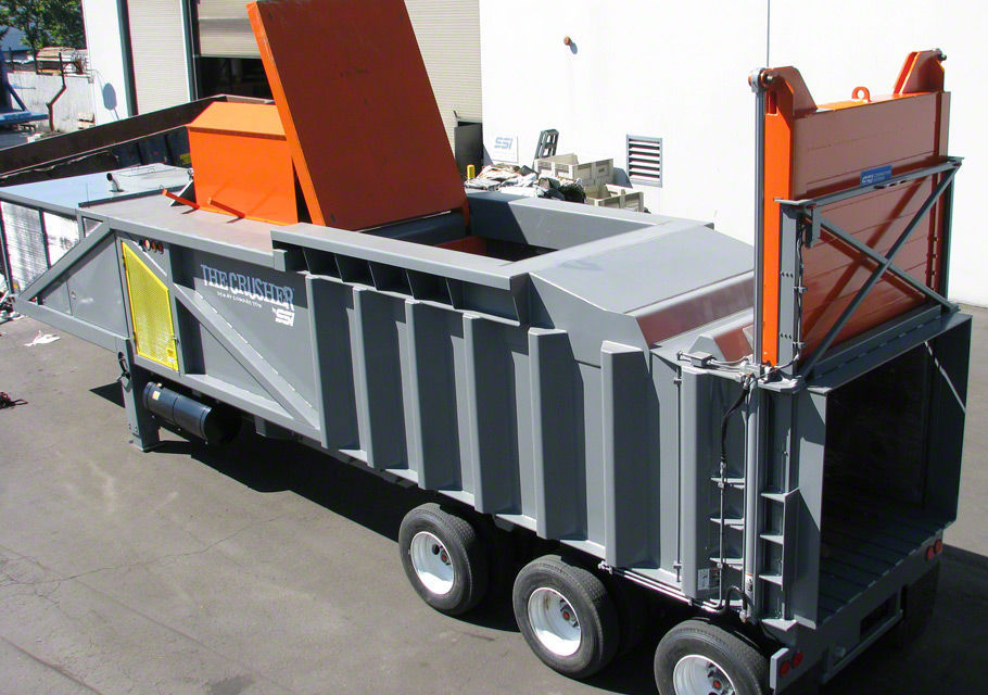 Compactador de sucata - 1800 MSC - SSI Shredding Systems, Inc. - móvel /  com carregamento superior / de coleta seletiva