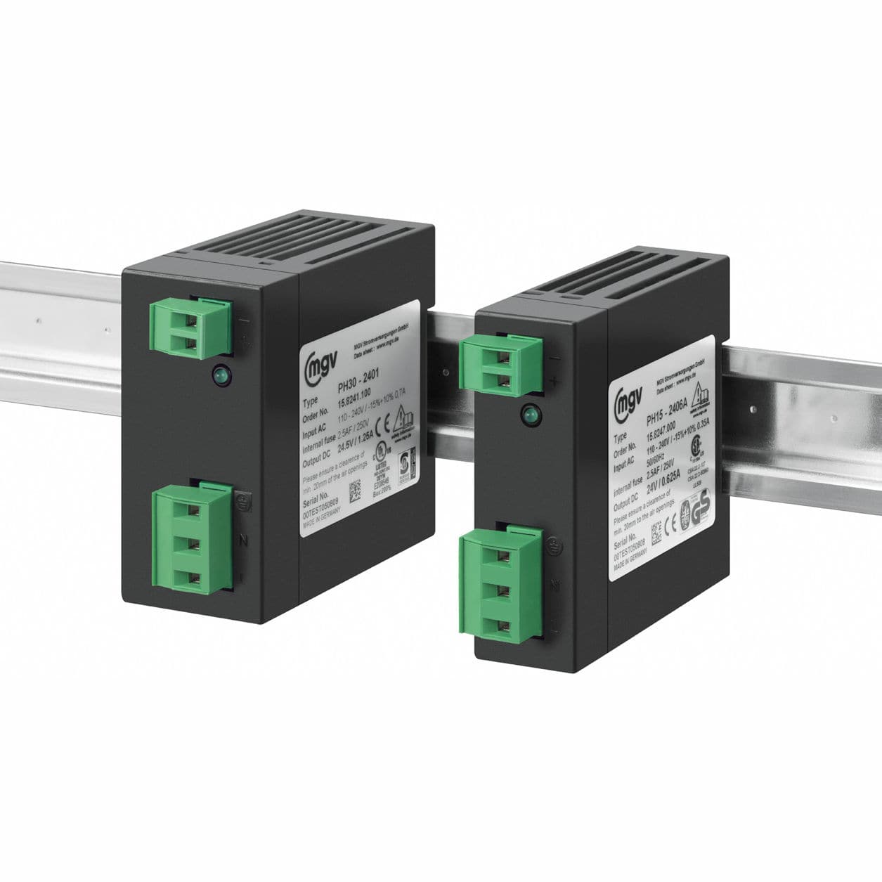 Fonte de alimentação elétrica para trilho DIN - PH15-2406A - MGV
