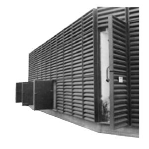 grelha de ventilação insonorizada