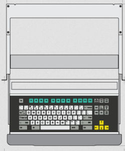 teclado para montagem em gaveta-rack
