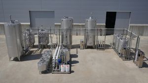 usina de produção para a indústria alimentícia