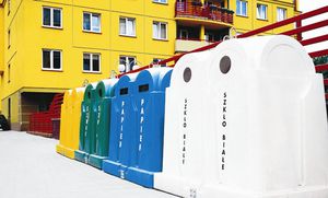 contentor de lixo em polietileno