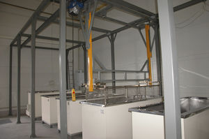 Máquina de limpeza por imersão