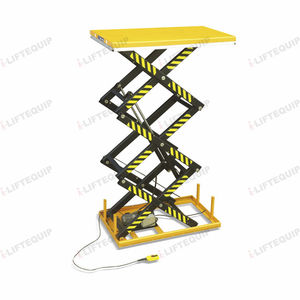 mesa elevatória de tesoura tripla
