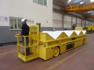 carro de transferência motorizado a bateria