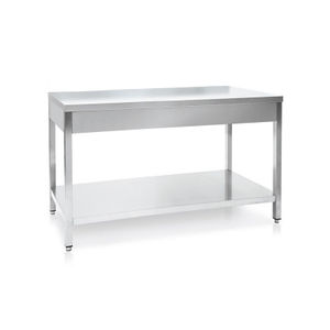 mesa de trabalho em aço inoxidável