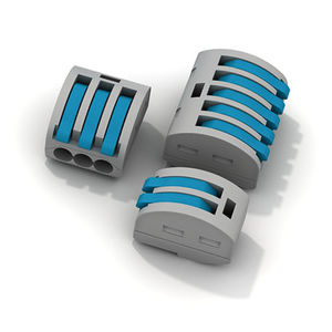 conector de alimentação elétrica / retangular / de mola / multipolar