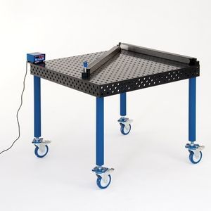 mesa de solda em aço inoxidável