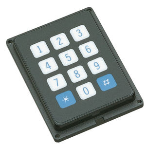 teclado embutido / com teclas mecânicas / 12 teclas