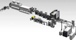 linha de produção de materiais para baterias