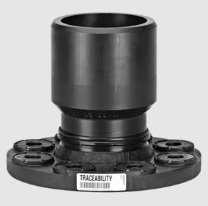 união tubo-flange