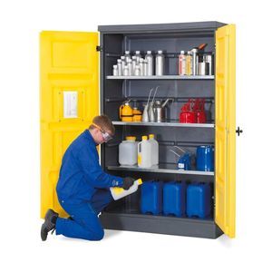 armário para ácidos e bases